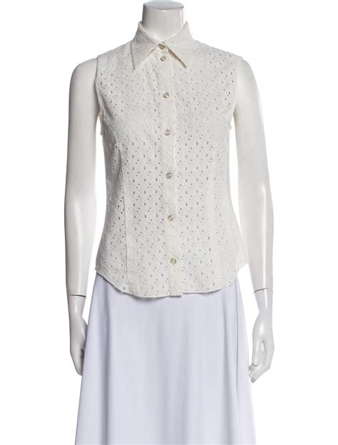 christian dior ladies shirt|Christian Dior button up top.